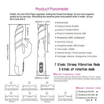 Silikónové Otáčania Králik Vodotesný Vibrátor G-Spot Vibrátor USB Nabíjanie Dildo Vibrátor Stimulátor Klitorisu Sexuálne Hračky pre Ženy