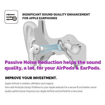 Silikónové Ušné Háčiky Kryty pre Apple Airpods 2 Slúchadlá Prípade Redukcia Šumu Eartips Háčik Spp puzdro pre iPhone Earpods XS X 8 7