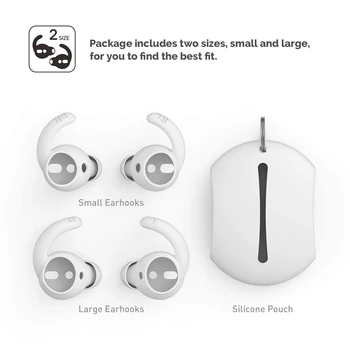 Silikónové Ušné Háčiky Kryty pre Apple Airpods 2 Slúchadlá Prípade Redukcia Šumu Eartips Háčik Spp puzdro pre iPhone Earpods XS X 8 7
