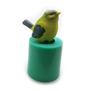 Silikónové Vták Formy DIY Cake Zdobenie Nástroje Pre 3D Simulácia Kukučka Mydlo Forme Soli, Súsošie, Socha, Čokoláda Sparrow