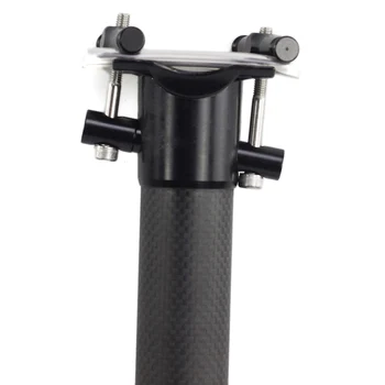 SILVEROCK Požičovňa Uhlíka Sedlovka Ultralight 31.8 mm sedlovej trubky Pre Brompton 3SIXTY Skladací Bicykel 273g 31.8 mm* * * * 520 časti Bicyklov