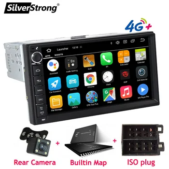 SilverStrong, Android10, Univerzálny 1Din autorádia magnetofón, GPS Auto Stereo, LADA GRANTA Android