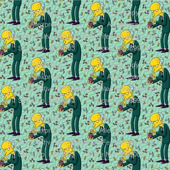 Simpson Krásne Kreslené hodváb, Bavlna strečové Tkaniny Farebné Magické Super Chlapci Digitálne Textílie Patchwork Hobby Šitie Tričko