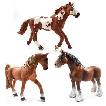 Simulácia Kôň Animal model plastová figúrka domova obrázok miniatúrne víla, záhradné dekorácie, doplnky moderné PVC socha