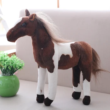 Simulácia kôň plyšové hračky Bábiky Maskot Kôň Pony Bábika Dieťa Zverokruhu Bábiky, Dekorácie Narodeniny Darček Pre Chlapca Školy hračky