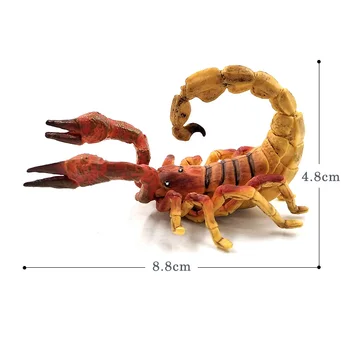 Simulácia lesných Scorpion Animal Model Figúrka socha Plastových obrázok domova miniatúrne víla, záhradné dekorácie, doplnky