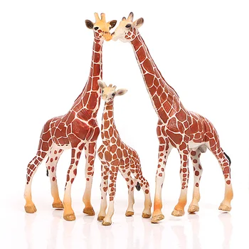 Simulácia Veľká Veľkosť Žirafa Rodiny Hračka Údaje Nastaviť Plastové Hrať Hračky Žirafa Model Akčné Figúrky Deti Darček Vzdelávacie Hračky