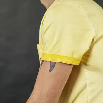 SIMWOOD 2020 letné nový vintage t shirt muži móda umyté list tlač hip hop top bavlna tričko plus veľkosť tee 190087