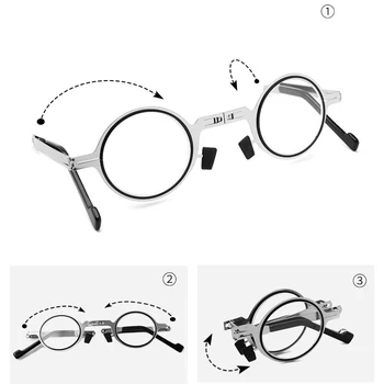 Skladacie anti blue-ray okuliare na čítanie Pre Ženy, Módne Mačacie Oko bicykel Rám Prenosná Ultra-tenké Čítanie Okuliare Pre Mužov