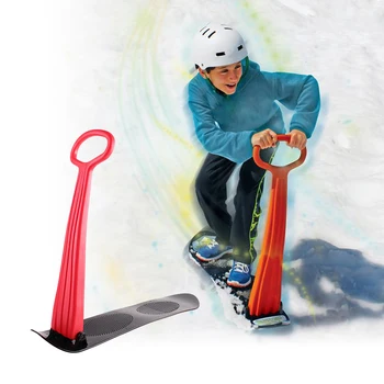 Skladacie Posuvné Lyžiarske, Snowboard Prenosné Korčuľovanie Auto Sneh Sánky Zimné Outdoorové Hry s Rukoväť Deti Deti Snehu