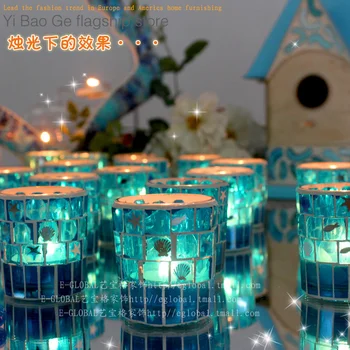 Sklo Candlestand Nastaviť Svietnik Svietidla Romantický Spinning Tealight Moderné Candelabra Centerpieces Nočné Svetlo 2019 GG50zt