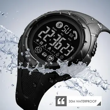 SKMEI 2020 Nepremokavé Pánske Hodinky Nové Módne Bežné LED Digitálne Vonkajšie Športové Hodinky Mužov Multifunkčné Bluetooth Náramkové hodinky