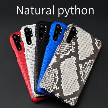 Skutočné Python Kožené puzdro pre Samsung galaxy Note 10 20 9 S20 Ultra FE A50 A70 A71 a51 A41 S10 S7 S8 S9 Plus Snakeskin kryt