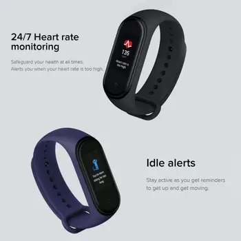 Skutočné Xiao Mi Band 4 AI farebný displej športové náramok 50m nepremokavé monitorovanie srdcovej frekvencie Heath smartwatch CN NFC verzia