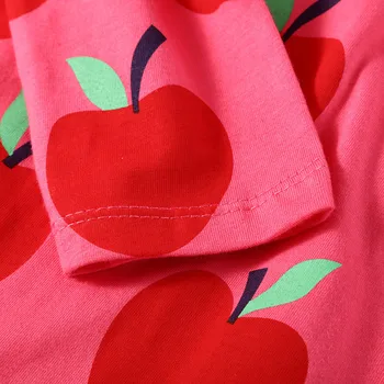 Skákanie Metrov Apple Šaty Pre Dievčatká Princezná Bavlnené Oblečenie Na Jeseň Deti Kostým Tlač Dievčatá Šaty 2019 Nový Rok