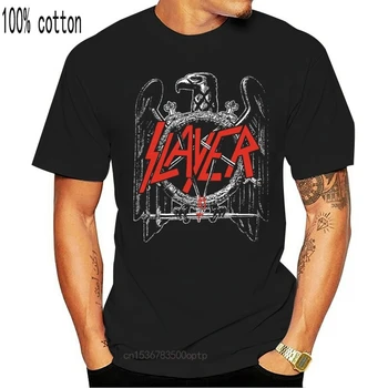 Slayer Mužov Čierny Orol T Shirt Muži Ženy Médium Čierny ČAJ Tričko 2xl 3xl 4xl 5xl Bavlna T-shirt