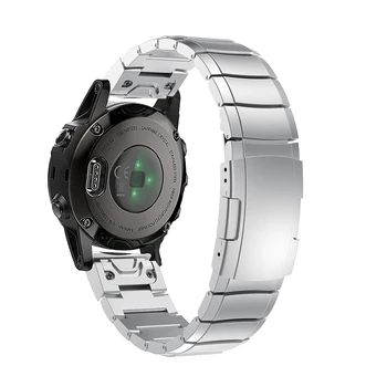 Sledujte Kapela Luxusné 20mm Easy Fit náramok pre Garmin Fenix 5S watchband remienok z Nerezovej ocele GPS rýchlou inštaláciou pásma pásu