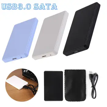 Slim Portable HDD Enclosure USB 30 Externý Pevný Disk Prípade SATA pevné Disky, HDD Prípade s USB Káblom a Puzdro Nové