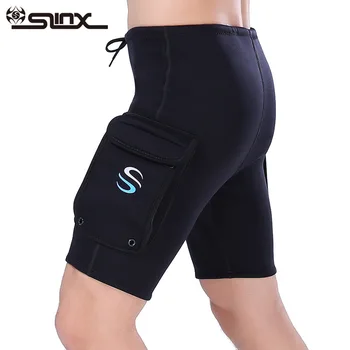Slinx 3 mm neoprén Tech šortky s pakety potápanie kajak neoprénové nohavice Vysoko elastický pre potápanie a surfovanie