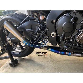 Slip Na Yamaha YZF R1 R1 MT10-2020 Motocykel Výfukových Uniknúť Šál DB Vrah Upravené Zliatiny Titánu Uprostred Prepojenie Potrubia