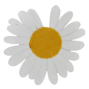 Slnečnica Daisy Kvet Vyšívané Žehlička na Škvrny na Oblečení Nálepky Odznak 10 ks