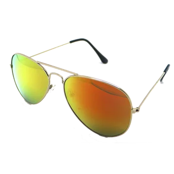Slnečné okuliare Aviator Muž, Žena, UV 400 Zlaté Zrkadlo