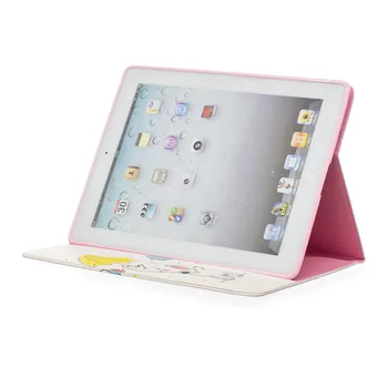 Slon sova Kryt Pre iPad 234, Lucury PU Kožené Smart Stand Shell Tablet Case For ipad 4 2 3,9.7 palcový s Auto Wake Up/Sleep