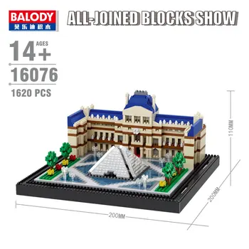 Slávne Budovy Model Blok Montáž ABS Plast Stavať Blok Hračky Malé Diamant Stavať-Tehla Hračka Voľnočasových Vzdelávacích Darček