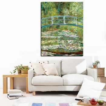 Slávny obraz Japonskej Nevesta Tým, Claude Monet olejomaľba na Plátne, Plagát, Vytlačí Wall Art Obrázok pre Obývacia Izba Cuadros