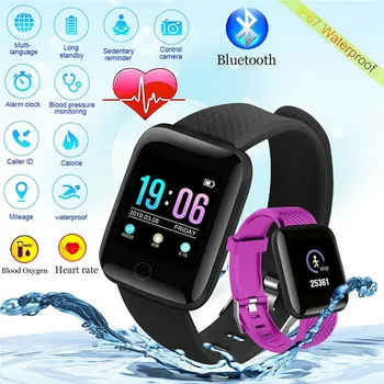 Smart Hodinky Bluetooth Náramok Krvný Tlak Heartrate Monitor Fitness Trackers, Šport smartwatch Pre iOS Android Samsung