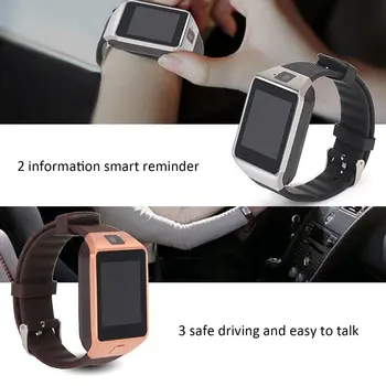 Smart Hodinky Dz09 Zlato, Striebro Smartwatch Hodinky Pre Ios Na Android Sim Karty Fotoaparát, Hodinky