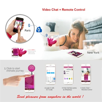 Smart Phone Remote Control G-spot Vibrátor Video Chat Ručné Kreslenie Upozorňuje Bullet Pošvy Stimulovať Pás-na Paličku, spodná Bielizeň