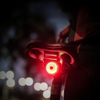 Smart Požičovňa Light indukčné zadné svetlo Auto Start Stop Cestnej Bike LED Svetlo, Vodotesné zadné Svetlo s USB Cyklistické Späť Zadné Svetlo