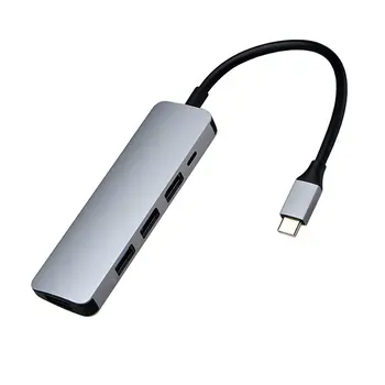 Smart Zariadenia Spotrebiteľa Typu C, USB 3.1 až 4 Port Hi-Speed USB 3.0 Muti Hub Adaptér pre Macbook Trvanlivé