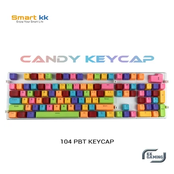 Smartkk Candy keycap pbt Doubleshot keycap,oem Profilu, Podsvietenie Keycaps，Pre Mechanické Klávesnice, 104 Tlačidiel DIY Príslušenstvo