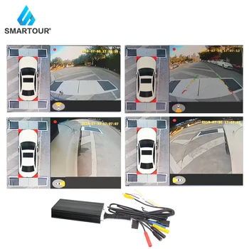Smartour HD 2D Auto 360 Fotoaparát Parkovanie Surround View System Jazdy S Vták Výhľad na Panorámu Systém 4 Auto Kamera Auta DVR
