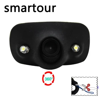 Smartour HD Nepremokavé Parkovanie Sleduje 2 LED pre Nočné Videnie Auto parkovacia Kamera 4.3 palcový Spätné Zrkadlo Predné/Bočné /Lef