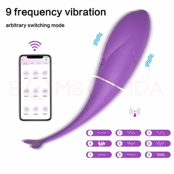Smartphone APP Vibrátor Pre Ženy Bluetooth Remote Vibrátor G-Spot Masér Vaginálne Tesný Kegel Gule Tréner Skok Vajcia Dospelých Hračka