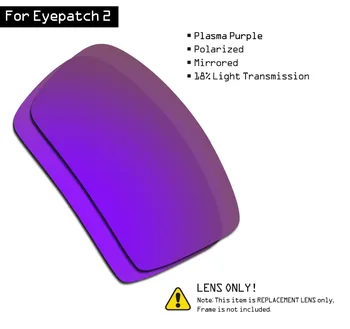 SmartVLT Polarizované slnečné Okuliare Náhradné Šošovky pre Oakley Eyepatch 2 - Plazma Fialová