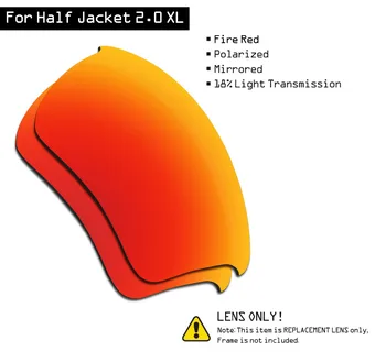 SmartVLT Polarizované slnečné Okuliare Náhradné Šošovky pre Oakley Pol Bunda 2.0 XL - Fire Red