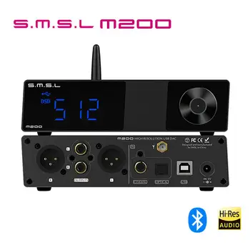 SMSL M200 + SMSL SP200 AK4497EQ DAC Bluetooth 5.0 Dekodér Podpora 32Bit/768KHz DSD512 S Diaľkovým ovládaním