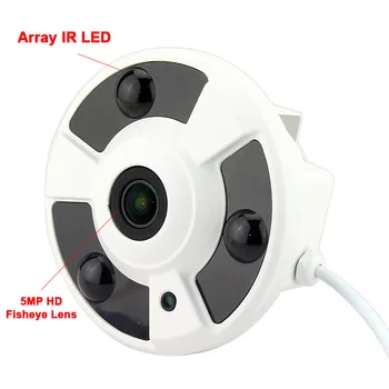 SMTKEY 1080P Panoramatické 360-stupňový AHD Fotoaparát 2MP AHD Rybie oko Bezpečnostné kamery CCTV