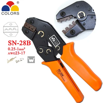 SN-28B kliešte kliešte 9 pazúry pre KARTU 2.8 4.8 6.3 / C3 XH2.54 3.96 2510 / tube / non-izolované upínací tool kit
