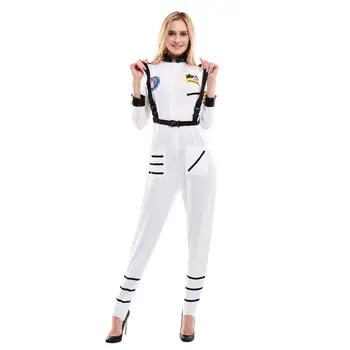 Snailify Ženy Kostýmy Anime Cosplay Super Ženy Kostým Biely Jumpsuit Astronaut Halloween Kostým Súťaž: Cosplay Purim Strany Nosenie