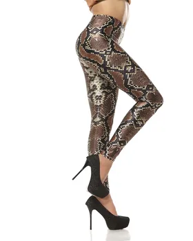 SnakeSkin Legíny 3D Tlač Fitness Legíny Ženy Leggins Sexy Štíhla, Pružná Príčinné Legíny Plus Veľkosť