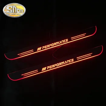 SNCN 4PCS Akryl Pohybujúce sa LED Vitajte Šliapacie Auto Šúchať Doska Pedál Dvere, Parapetné Cesta Svetla Na BMW X5 E70 F15 2007 - 2016 2017