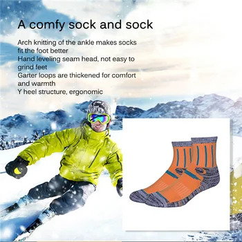 Sneh Lyžiarske Ponožky Zimné Turistické Ponožky Mužov, Žien, Detí, Vonkajšie Beh A Cyklistika Snowboarding Lyžovanie Športové Ponožky Tepelnej Teplo