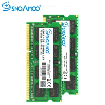 SNOAMOO Notebook Pamäť DDR3 2GB 4GB 1333MHz 1600MHz PC3-10600S 1,5 V so-DIMM Pre Notebook Ram