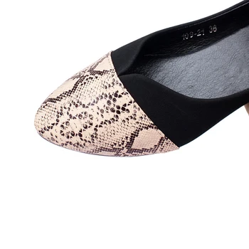 SNURULANAutumn nové topánky dámske módne farby zodpovedajúce serpentíny ploché topánky plytké úst ukázal veľké veľkosti žien shoesE473