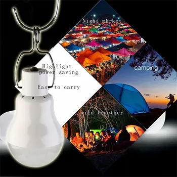 Solárne Nabíjanie LED Svetlo, Outdoor Camping Svetlo Camping Stan Rybolov, Turistika Osvetlenie Domácnosti Prenosné Dobíjacie Svetlo